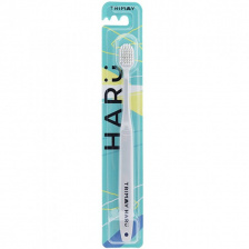 Зубная щетка с антибактериальным покрытием, 1 шт | TRIMAY HARU White Toothbrush