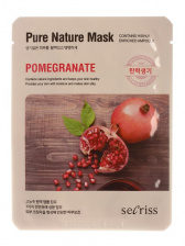 Маска для лица тканевая с гранатом, 25 мл | ANSKIN Secriss Pure Nature Mask Pack - Pomeganate