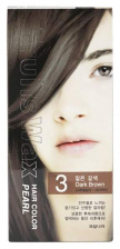 Краска для волос на фруктовой основе, 60мл+60гр | WELCOS Fruits Wax Pearl Hair Color #03 