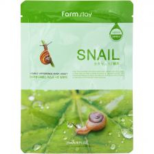Тканевая маска с муцином улитки, 23 гр | FarmStay Visible Difference Mask Sheet Snail