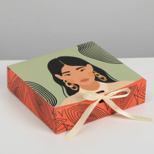 Коробка складная подарочная «Нежность», 20 × 18 × 5 см 