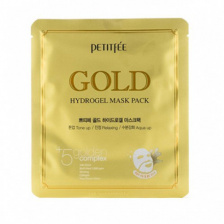Маска для лица гидрогелевая c ЗОЛОТОМ, 30 гр | PETITFEE Gold Hydrogel Mask Pack