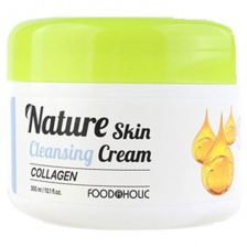 Очищающий крем для лица, 300 мл | FoodaHolic Nature Skin Cleansing Cream Collagen