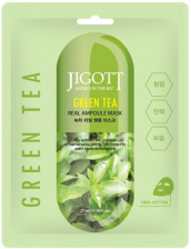 Ампульная маска с зеленым чаем, 27 мл | JIGOTT GREN TEA REAL AMPOULE MASK