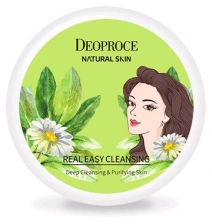 Крем для лица очищающий для снятия макияжа, 100 гр | DEOPROCE Natural Skin Real Easy Cleansing