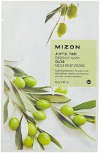 Тканевая маска для лица с экстрактом оливы, 25 мл | MIZON Joyful Time Essence Mask Olive
