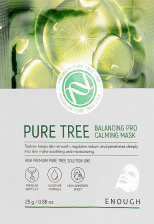 Маска тканевая успокаивающая с чайным деревом, 25 гр | ENOUGH Pure Tree Balancing Pro Calming Mask