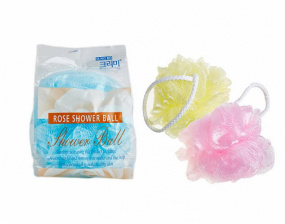 Мочалка для душа | SB CLEAN&BEAUTY Flower ball rose shower ball