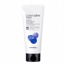 Пенка для умывания с экстрактом черники, 180 мл | TONY MOLY Clean Dew Blueberry Foam Cleanser