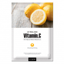 Тканевая маска с витамином, 23 мл | COS.W My Real Skin Vitamin C Facial Mask 