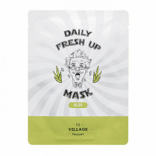 Тканевая маска с экстрактом алоэ, 21 мл | VILLAGE 11 FACTORY Daily Fresh up Mask Aloe