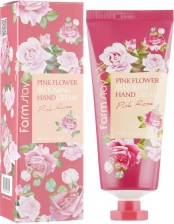 Крем для рук с экстрактом лепестков розы, 100 мл | FarmStay Pink Flower Blooming Hand Cream Pink Rose