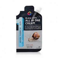 Крем для лица многофункциональный с черной улиткой (саше), 25 гр | EYENLIP BLACK SNAIL Black Snail All In One Cream
