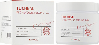 Пилинг-подушечки миндальные, 100 мл (100 шт) | ESTHETIC HOUSE Toxheal Red Glycolic Peeling Pad