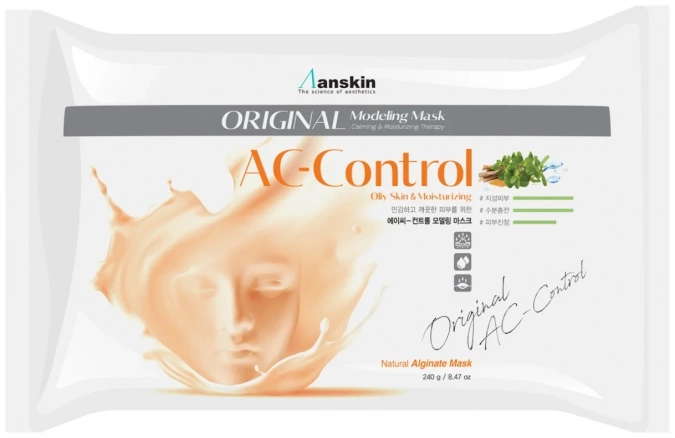 Маска альгинатная для проблемной кожи против акне (пакет), 240 гр | ANSKIN AC Control Modeling Mask Refill фото 1