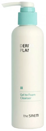 Пенка для чувствительной кожи, 180 мл | The Saem Derma Plan Gel to Foam Cleanser фото 1
