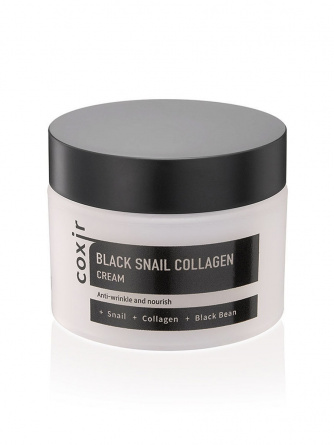 Крем против морщин с коллагеном и муцином черной улитки, 50 мл | COXIR Black Snail Collagen Cream фото 1