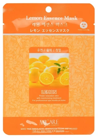 Маска тканевая лимон, 23 гр | MIJIN Lemon Essence Mask фото 1