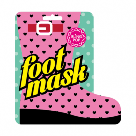 Маска для ног с маслом ши, 18 гр | BLING POP SHEA BUTTER HEALING FOOT MASK фото 1