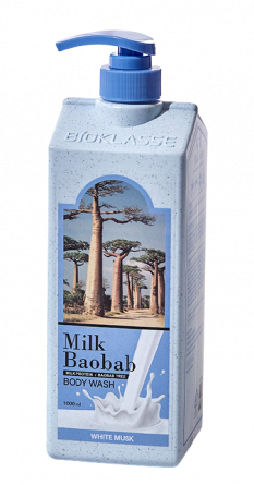Гель для душа, 1000 мл | MilkBaobab Original Body Wash White Musk фото 1
