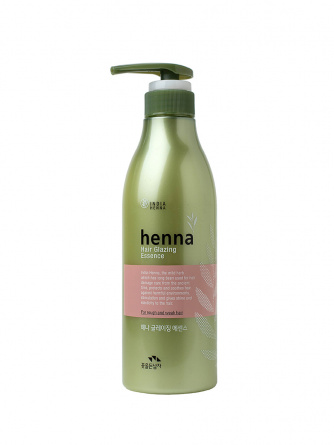 Укрепляющая эссенция для волос с хной, 500 мл | Flor de Man Henna Hair Glazing Essence фото 1