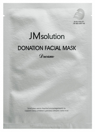 Тканевая маска с гиалуроном и пептидами, 37 мл | JMsolution Donation Facial Mask Dream фото 1