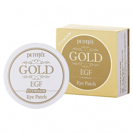 Набор патчей для век ПРЕМИУМ ЗОЛОТО/EGF, 60 шт | PETITFEE Premium Gold & EGF Hydrogel Eye Patch фото 1
