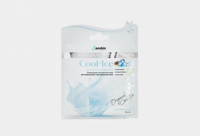 Маска альгинатная с охлаждающим и успокаивающим эффектом (саше), 25 гр | ANSKIN Cool-Ice Modeling Mask фото 1
