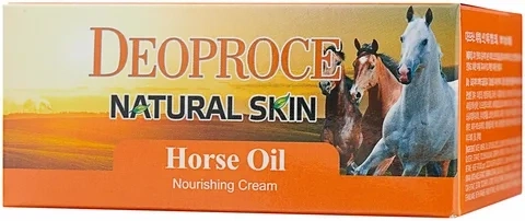 Крем для лица и тела с лошадиным жиром, 100 мл | DEOPROCE NATURAL SKIN HORSE OIL NOURISHING CREAM фото 2