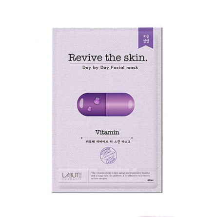 Тканевая маска с витамином, 23 мл | LABUTE Revive the skin Vitamin Mask фото 1