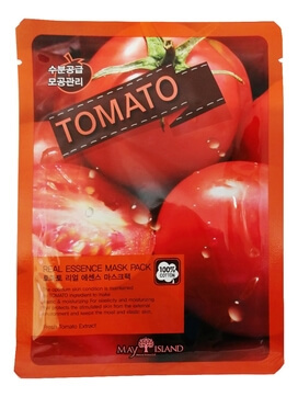 Маска для лица тканевая томат, 25 мл | May Island Real Essence Tomato Mask Pack фото 1