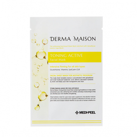 Тканевая маска с витаминным комплексом, 23 мл | Medi-Peel Derma Maison Toning Active Facial Mask фото 1