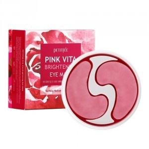 Биоцеллюлозные патчи для кожи вокруг глаз, 60 шт | PETITFEE Petitfee Pink Vita Brightening Eye Mask фото 1