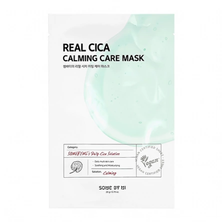 Маска тканевая с экстрактом центеллы азиатской, 20 гр | SOME BY MI Real Cica Calming Care Mask фото 1