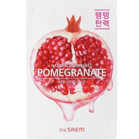 Маска тканевая с экстрактом граната, 21 мл | THE SAEM Natural Pomegranate Mask Sheet фото 2