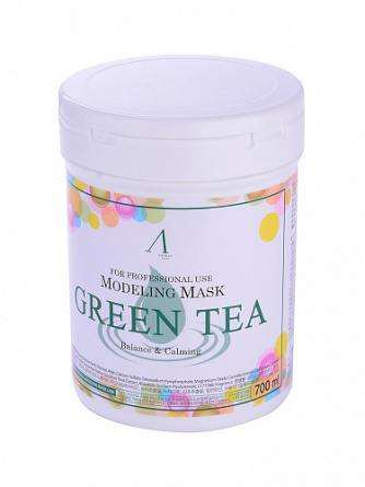 Маска альгинатная с экстрактом зеленого чая успокаивающая, антиаксидантная (банка), 700 мл | ANSKIN Green Tea Modeling Mask container фото 1