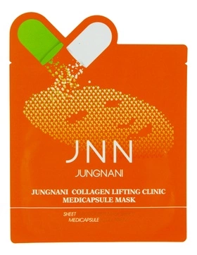 Тканевая маска с коллагеном, 23 мл | JNN JUNGNANI COLLAGEN LIFTING CLINIC MEDICAPSULE MASK фото 1