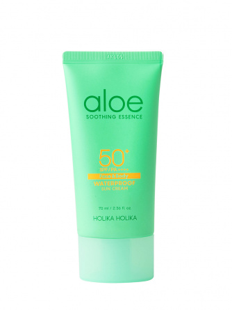 Солнцезащитный крем с экстрактом алоэ, 70 мл | Holika Holika Aloe Waterproof Sun Cream SPF50+PA++++ фото 1