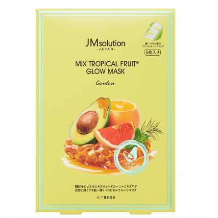 Антиоксидантная тканевая маска, 30 мл | JMSolution Japan Mix Tropical Fruit Glow Mask Garden фото 1
