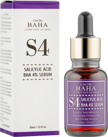 Сыворотка с салициловой кислотой, 30 мл | Cos De Baha S4 Salicylic Acid BHA 4% Serum фото 1