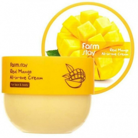Многофункциональный крем с экстрактом манго, 300 мл | FarmStay Real Mango All-in-one Cream фото 1