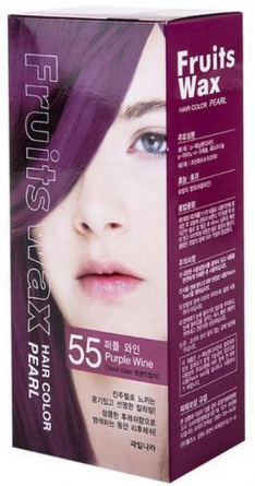 Краска для волос на фруктовой основе, 60мл+60гр | WELCOS Fruits Wax Pearl Hair Color #55 фото 1