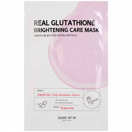 Маска тканевая с глутатионом, 20 гр | SOME BY MI Real Glutathione Brightening Care Mask фото 1