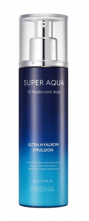 Увлажняющая эмульсия с 10 видами гиалуроновой кислоты, 130 мл | MISSHA Super Aqua Ultra Hyalron Emulsion фото 1