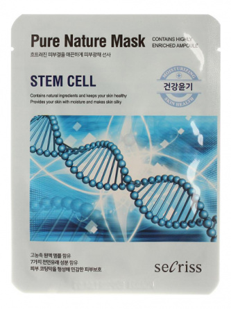 Маска для лица тканевая со стволовыми клетками, 25 мл | ANSKIN Secriss Pure Nature Mask Pack - Stem cell фото 1