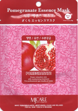 Маска тканевая гранат, 23 гр | MIJIN Pomegranate Essence Mask фото 1