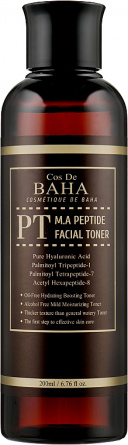 Разглаживающий тонер с пептидами, 200 мл | Cos De Baha M.A Peptide Facial Toner фото 1