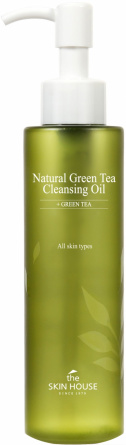 Гидрофильное масло с экстрактом зелёного чая, 150 мл | The Skin House Natural Green Tea Cleansing Oil фото 1