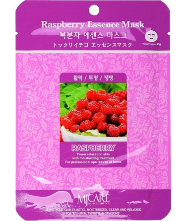 Маска тканевая малина, 23 гр | MIJIN Raspberry Essence Mask фото 1