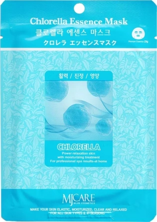 Маска тканевая хлорелла, 23 гр | MIJIN Chlorella Essence Mask фото 1